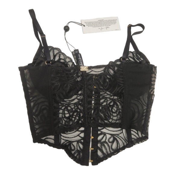 NWT For Love And Lemons After Dark Bustier Top SZ XS - Picture 7 of 14